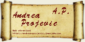 Andrea Projević vizit kartica